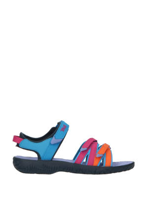  Schoolkind sandalen blauw/oranje/roze
