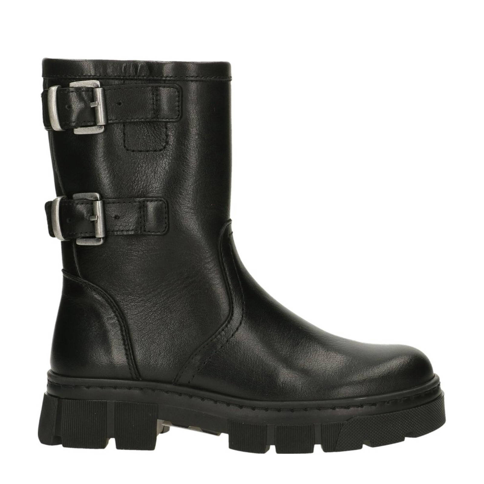 bullboxer leren bikerboots zwart kleertjes