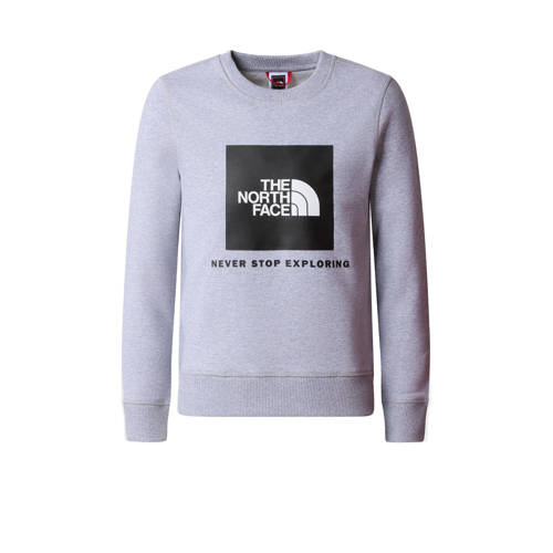 The North Face sweater grijs/zwart Trui Jongens/Meisjes Katoen Ronde hals 