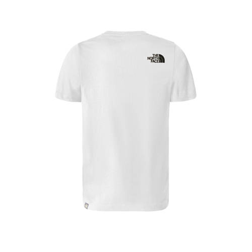 The North Face T-shirt met logo wit zwart Jongens Katoen Ronde hals Logo 134 140