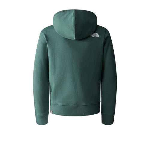 The North Face hoodie donkergroen zwart Sweater Logo 134 140