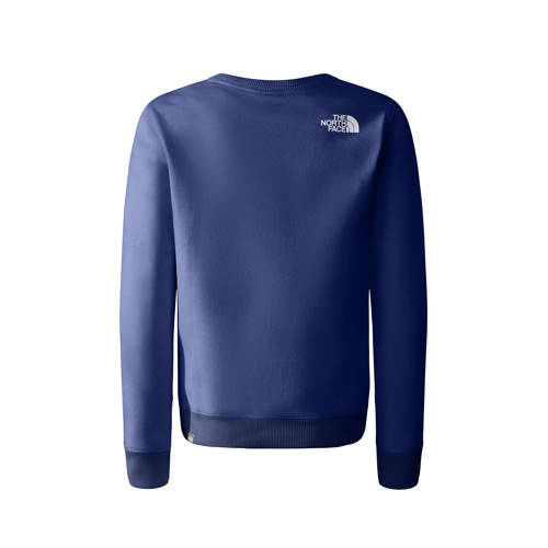 The North Face sweater donkerblauw antraciet Trui Jongens Meisjes Katoen Ronde hals 134 140