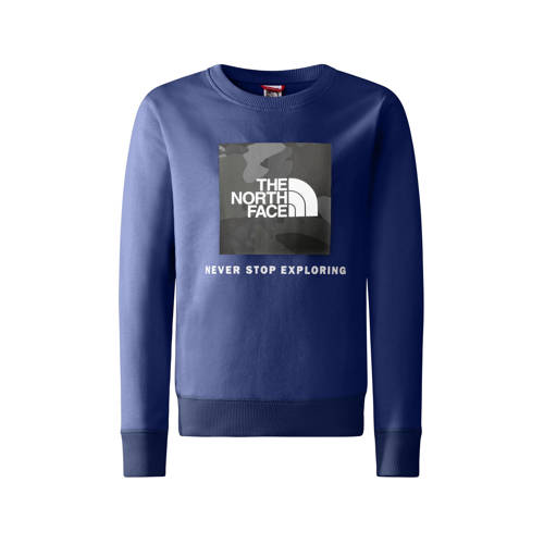 The North Face sweater donkerblauw/antraciet Trui Jongens/Meisjes Katoen Ronde hals 
