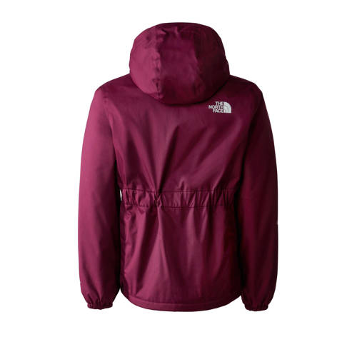The North Face outdoor jas donkerrood Meisjes Polyester Capuchon 134 140