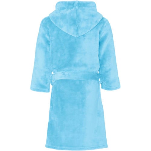 Playshoes badstof badjas lichtblauw Meisjes Polyester Capuchon Effen 86 92