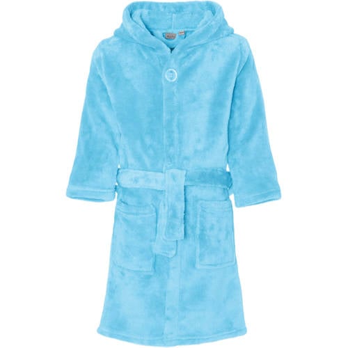 Playshoes badstof badjas lichtblauw Meisjes Polyester Capuchon Effen - maat 170/176 afbeelding