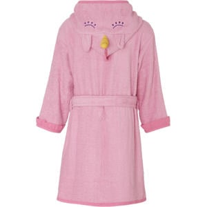 badstof badjas roze unicorn