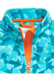 thumbnail: Playshoes fleece bodywarmer met all over print blauw