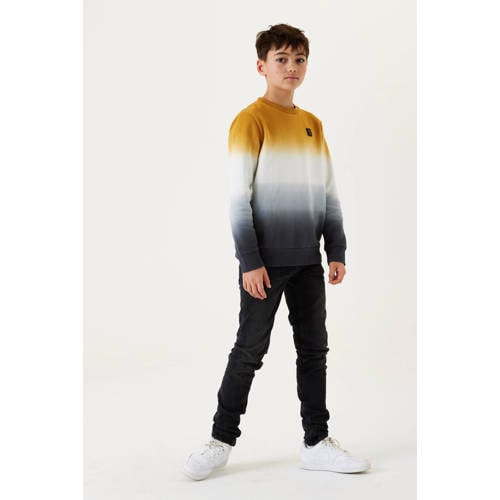 Garcia dip-dye sweater geel/wit/grijs Dip-dye - 176