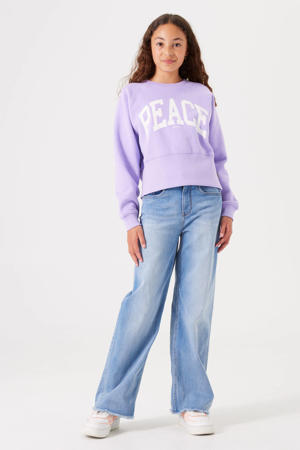 sweater met tekst lila