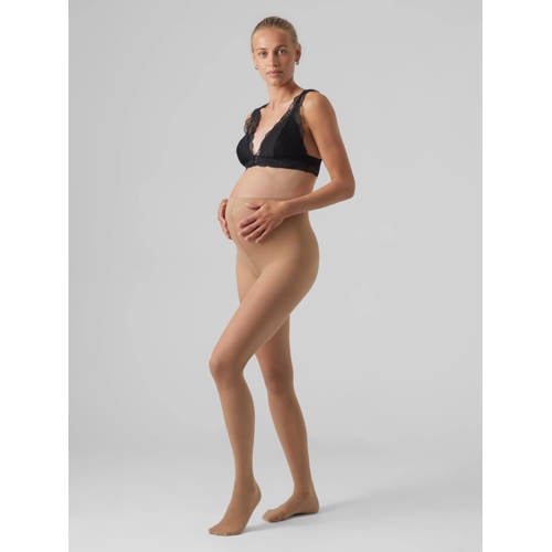 MAMALICIOUS zwangerschapspanty - set van 2 zwart/beige Dames Gerecycled polyester