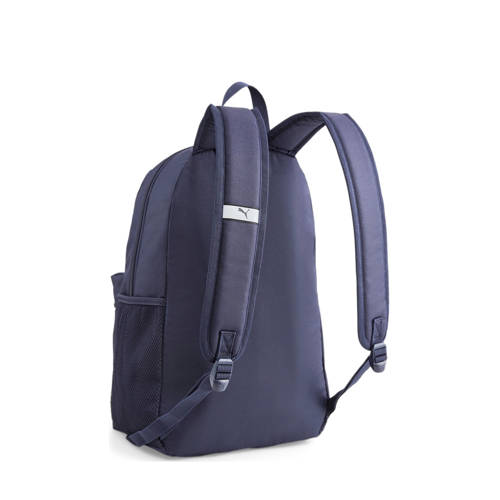 Puma rugzak Phase donkerblauw wit Jongens Meisjes Polyester Logo