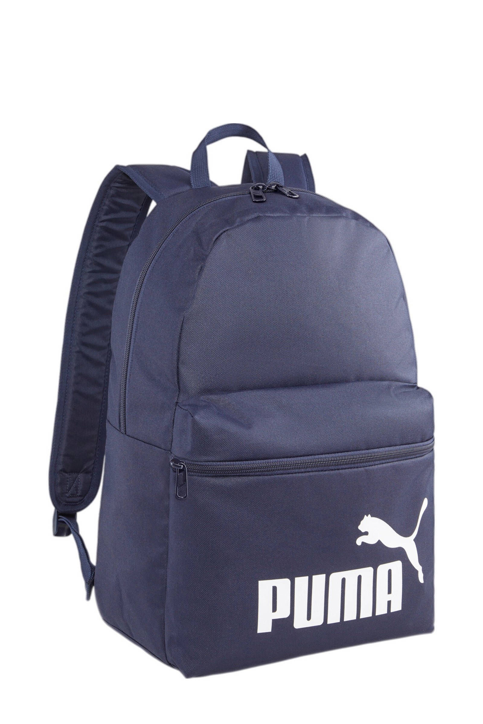 Puma rugzak Phase donkerblauw wit kleertjes