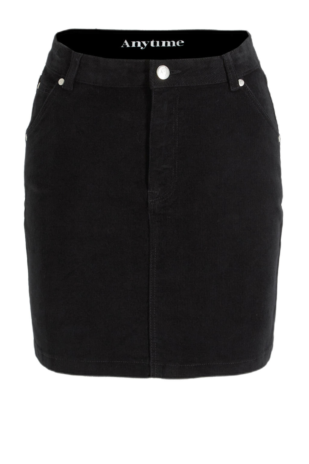Mooie corduroy rok met stretch - roestbruin