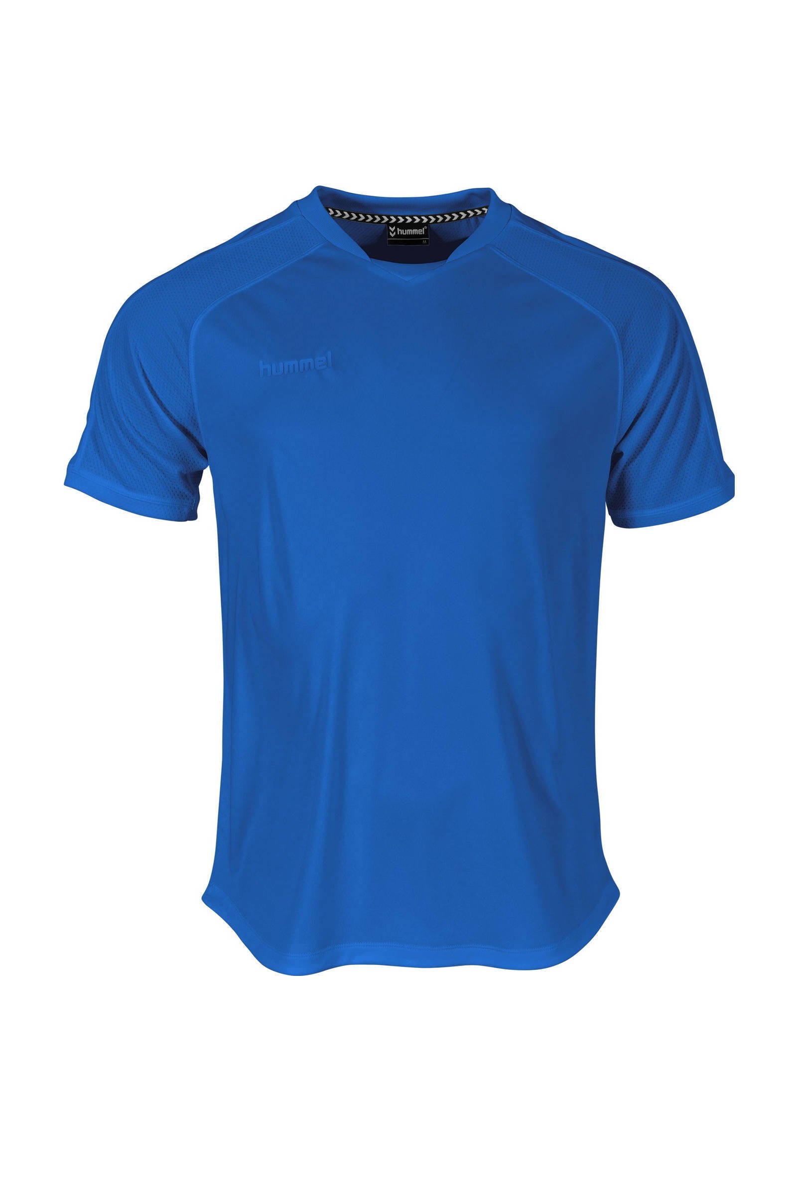 hummel junior voetbalshirt blauw kleertjes