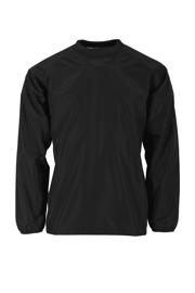 thumbnail: Zwarte jongens en meisjes Stanno junior voetbalshirt van polyester met effen, lange mouwen en ronde hals
