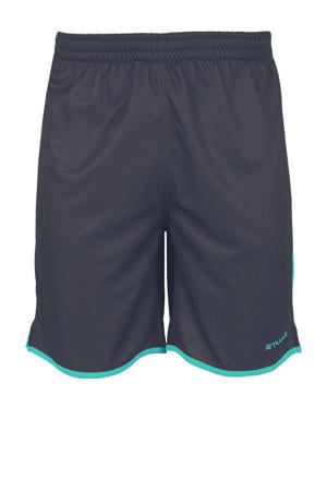 Junior voetbalshort Altius antraciet/groen