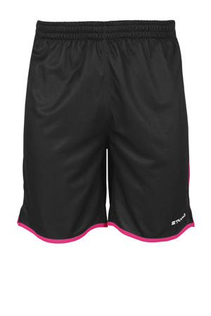 Junior voetbalshort Altius zwart/roze