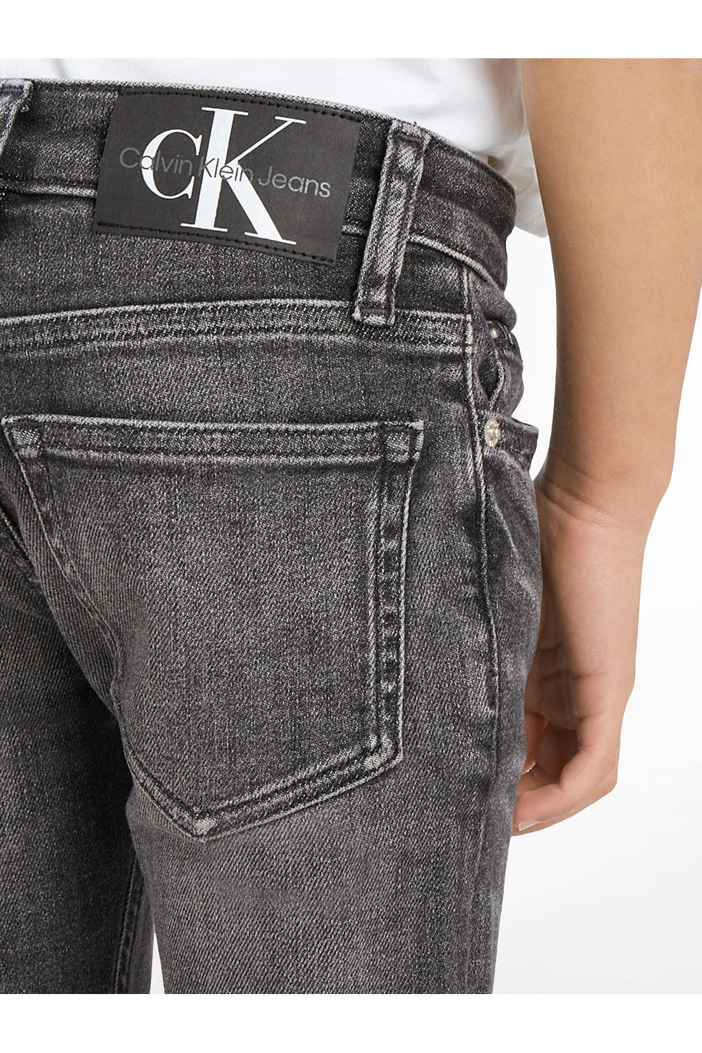 Calvin Klein skinny jeans mid grey | kleertjes.com
