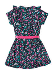 thumbnail: Z8 gebloemde jurk Bibian zwart/roze/groen