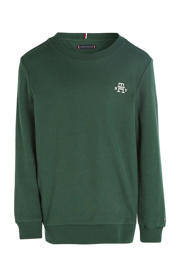 thumbnail: Tommy Hilfiger longsleeve met borduursels collegiate green