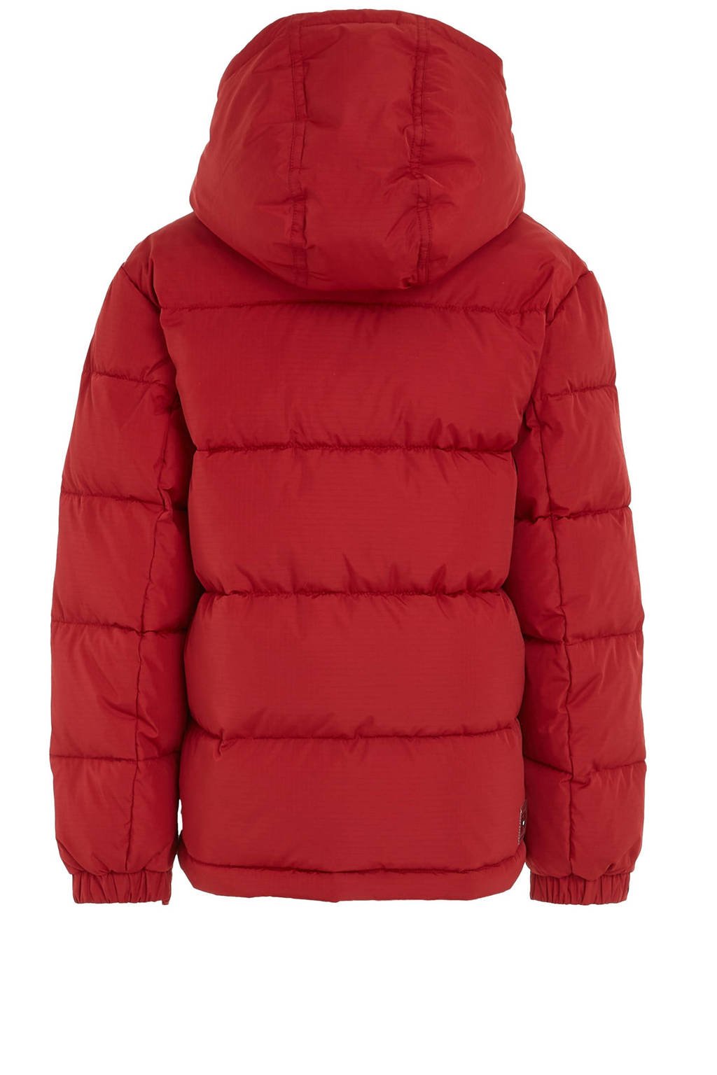 Tommy Hilfiger gewatteerde winterjas U ALASKA van polyester rood