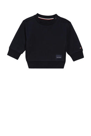 baby sweater BABY MONOTYPE met logo diep donkerblauw