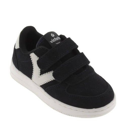 Victoria suède sneakers donkerblauw Jongens Leer Meerkleurig 28