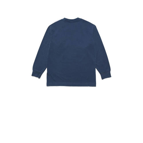 Diesel sweater met tekst donkerblauw Tekst 140 | Sweater van