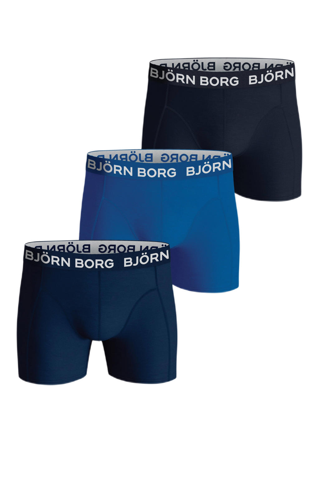 Björn Borg   boxershort - set van 3 blauw/groen