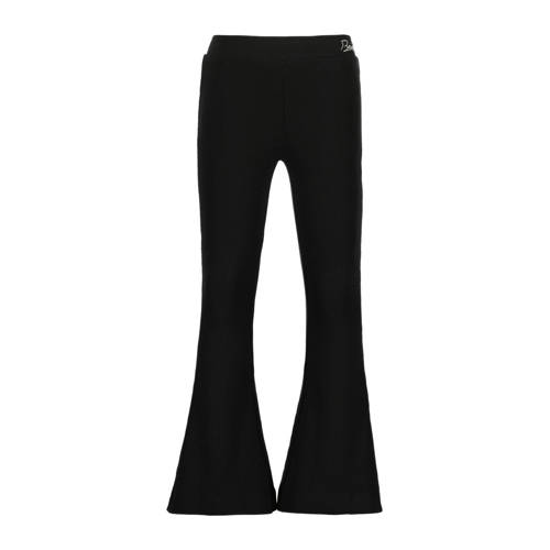 Raizzed flared broek Porto zwart Meisjes Polyester 
