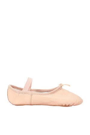 leren balletschoenen roze