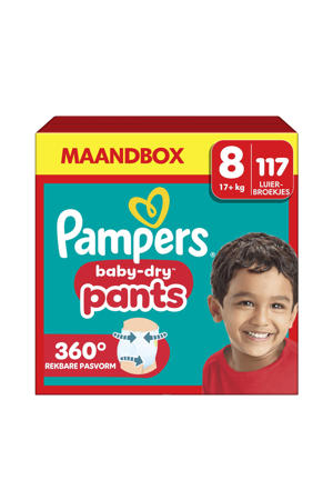 Maat 8 maandbox - 117 luierbroekjes - 17kg+