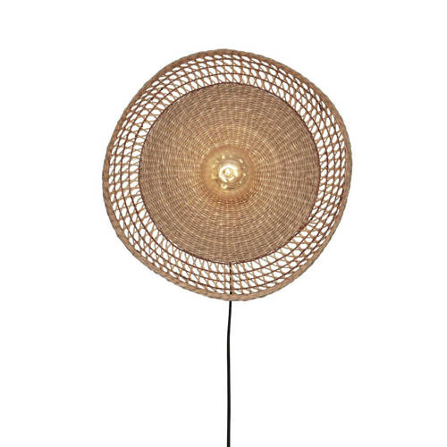 Good&Mojo wandlamp PANTANAL (Ø45 cm) Bruin | Wandlamp van Good&Mojo