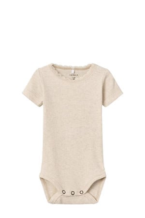 romper NBFKAB met katoen beige
