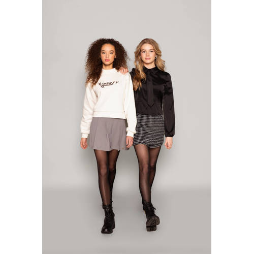 Frankie&Liberty geruite skort Krista zwart Rok Meisjes Polyester Ruit