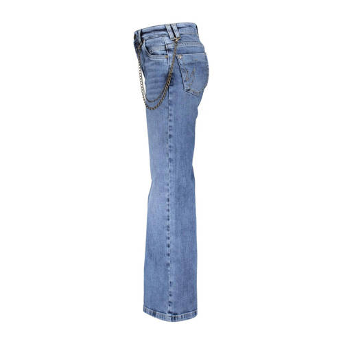 Frankie&Liberty wide leg jeans Attitude vintage blue denim Blauw Meisjes Stretchdenim 152