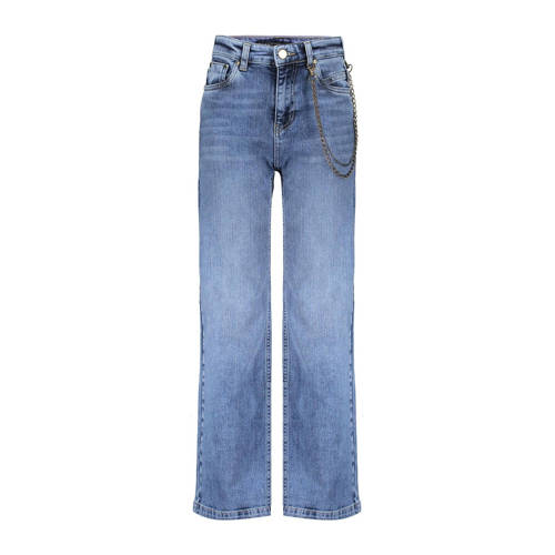 Frankie&Liberty wide leg jeans Attitude vintage blue denim Blauw Meisjes Stretchdenim - 152