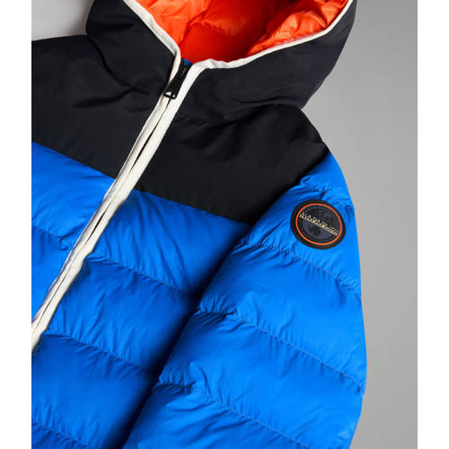 Napapijri gewatteerde winterjas K A-VOSTOK hardblauw donkerblauw Jongens Polyamide Capuchon 152