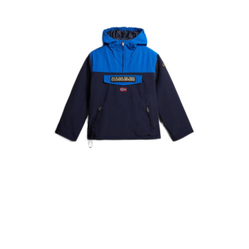 Napapijri gewatteerde winterjas K RAINFOREST PKT 2 donkerblauw/blauw Jongens Polyamide Capuchon