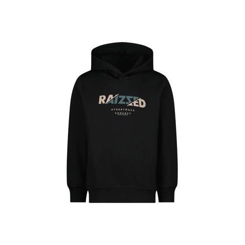 Raizzed hoodie Montfort met logo zwart Sweater Logo 