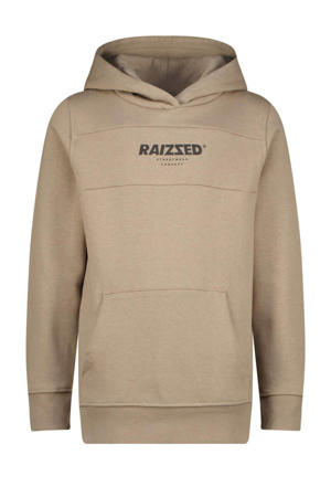 hoodie Pinesburg met logo grijsbruin