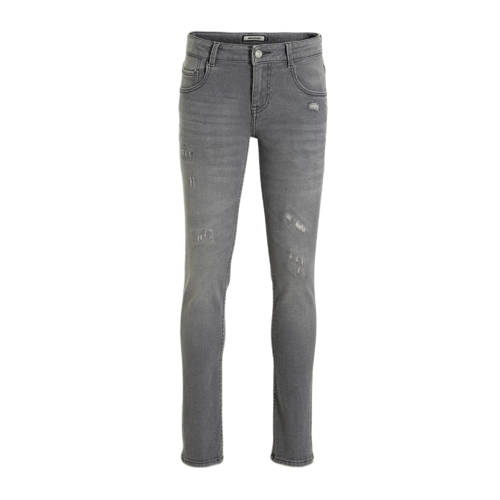 Raizzed skinny jeans Boston crafted mid grey stone Grijs Jongens Stretchdenim