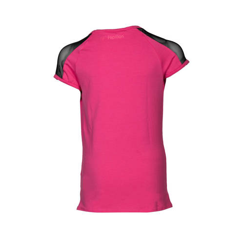 Papillon sport T-shirt roze Meisjes Katoen Ronde hals Logo 128