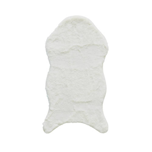 NOUS Living imitatie schapenvacht Palu (90x50 cm) Vloerkleed Wit Effen