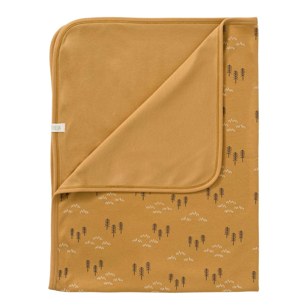 Fresk babydeken Woods spruce yellow