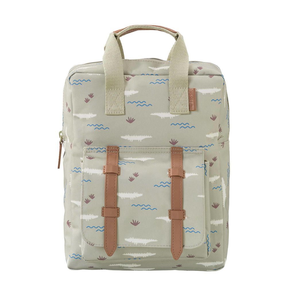 Fresk rugzak crocodile Small groen