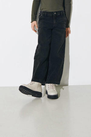 wide leg jeans KOGCOMET zwart