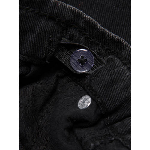 KIDS ONLY GIRL wide leg jeans KOGCOMET zwart Meisjes Denim Effen