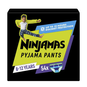 Ninjamas Pyjama Pants luierbroekjes Maat 8 Jongen (27-43kg) - 54 stuks maandbox 